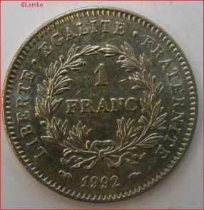 Frankrijk KM 1004.1 1992 voor